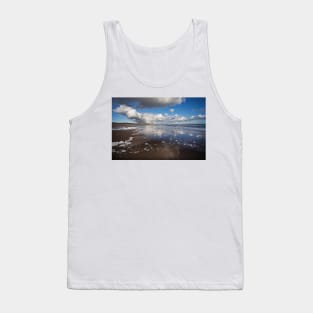 Sky reflections at Druridge Bay Tank Top